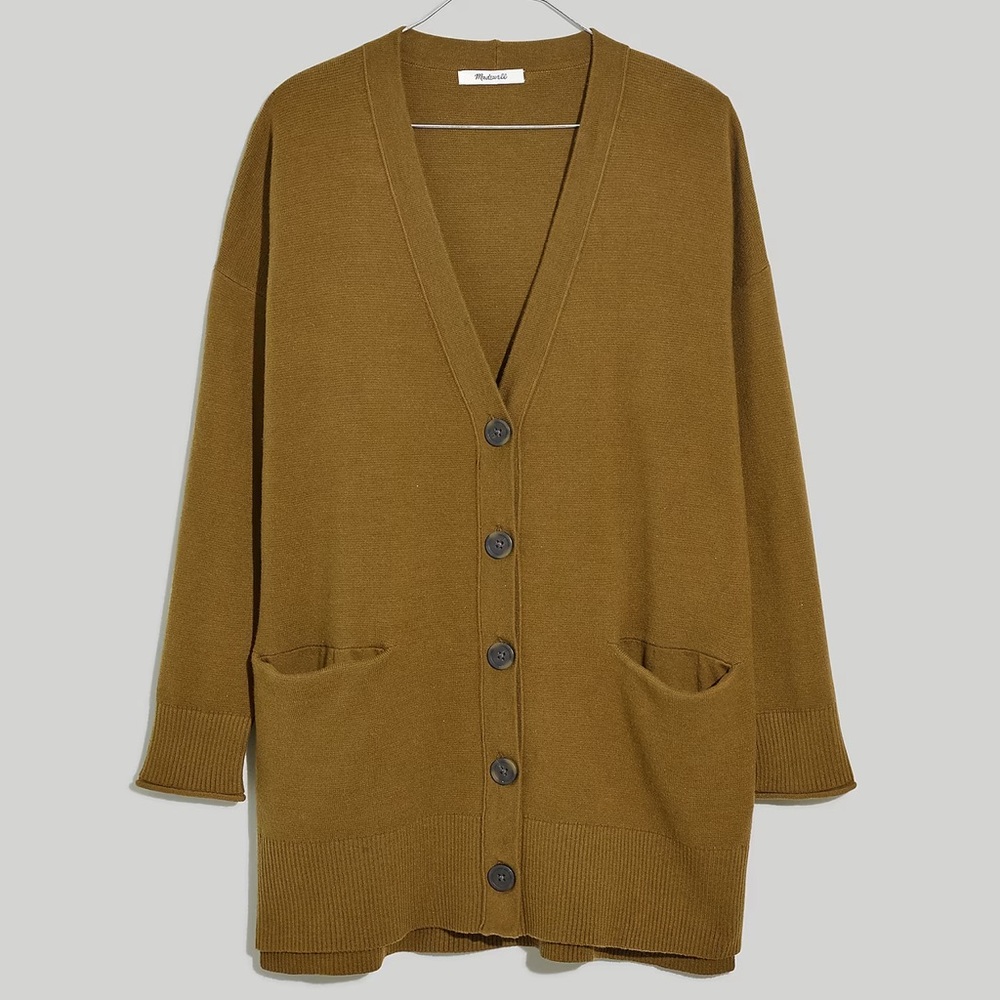 NWOT Madewell Miller Cardigan in Golden Spinach